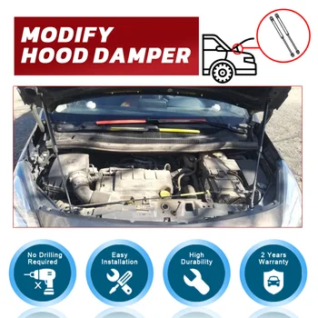 Kaput Damperi Opel Meriva B 2010-2017 için gaz payandası Kaldırma Desteği Ön Kaput Değiştirmek gazlı amortisör Amortisör