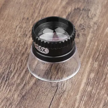 Profesyonel Taşınabilir 15X Monoküler Büyüteç Fit Takı Harita Okuma Büyüteç Lens Dropship