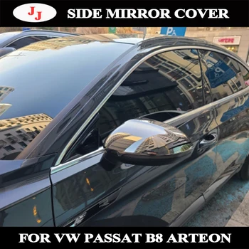 Tungsten çelik siyah VW Passat B8 CC 2019 Rline Varyant Arteon Kapaklar Ayna Kapağı Dikiz Yan Ayna Kapağı