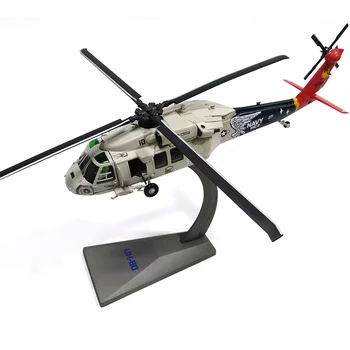 1/72 Ölçekli Alaşım Yardımcı Helikopter UH-60 Siyah Şahin ABD Donanması Uçak avcı modeli Oyuncaklar Çocuk Hediye Koleksiyonu Dekorasyon için