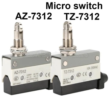 1 Adet AZ-7312 / TZ-7312 10A 250VAC 15A 380VAC Yatay Limit Mikro Anahtarı Küçük Toz Geçirmez Anahtar Mikro Anahtarı
