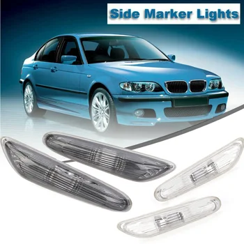 1 Çift Araba Yan İşaretleyici İşık Dönüş Gösterge Lambası BMW İçin E46 E60 E61 E83 Otomatik Yan İşaretleyici İşık Yok Ampuller Araba Aksesuarları
