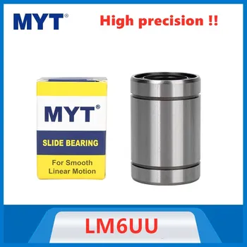 10-100 adet MYT hassas LM6UU 6x12x19mm Lineer rulman lineer topu burç 6mm Lineer ray çubuk mili CNC parçaları 3D yazıcı LM6 UU