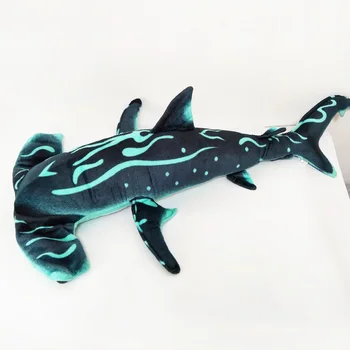 100 cm Dev Çekiç Köpekbalığı peluş oyuncak Simüle Köpekbalığı Yumuşak Dolması Bebek Yüksek Kaliteli peluş oyuncak Ev Dekor için