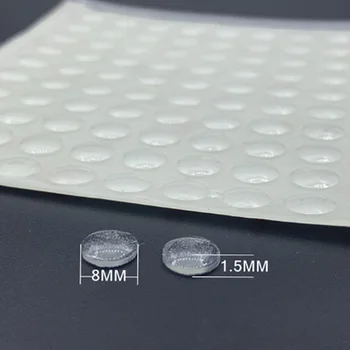 1000 ADET 8mm x 1.5 mm şeffaf siyah anti kayma silikon kauçuk plastik tampon damperi amortisör kendinden yapışkanlı silikon ayak pedleri
