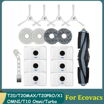 16 ADET Ecovacs Deebot İçin T20 / T20MAX/T20PRO / X1 OMNI / T10 Omnı / Turbo robotlu süpürge Yedek Aksesuarlar Kiti