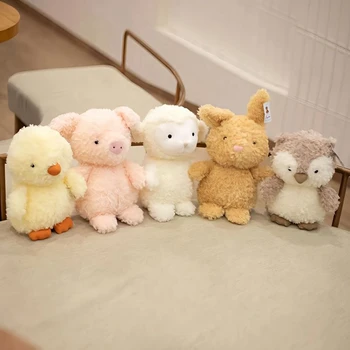 18 CM Kawaii Narin Küçük Hayvan peluş oyuncak Küçük Sevimli Yumuşak Tavşan Pet Bebek Festivali Hediye İçin çocuk Doğum Günü noel hediyesi