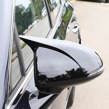 2X Karbon Fiber Araba dikiz aynası Kapağı Yan Kapı Ayna Kabuk Dekorasyon Trim Hyundai Elantra AD 2016 2017 2018 2019 2020