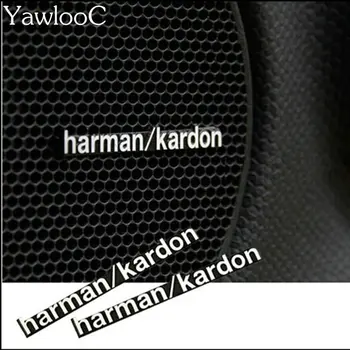 3D Harman / Kardon hi-fi hoparlör stereo hoparlör alüminyum rozet amblem Sticker Araba Aksesuarları Styling