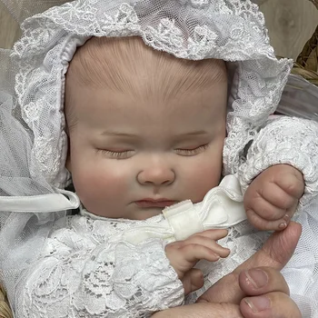 48cm Yeniden Doğmuş Bebek Bebek Gerçekçi Yenidoğan Oyuncaklar Çocuklar için Boneca Yumuşak Dokunmatik Gerçekçi Uyku Bebek Bebek Kız için