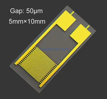 50 Mikron Esnek İnterdigital Elektrot PET Kapasitif Dizi Gaz Nem Tıbbi Sensör Çip IDE