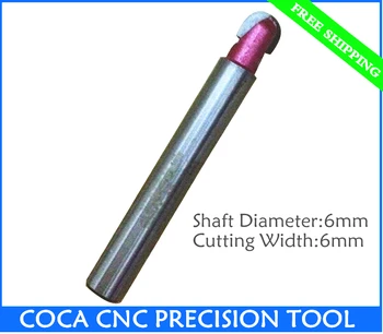 6mm * 6mm, Freeshipping ağaç işleme CNC eklemek yönlendirici bit, karbür parmak freze çakısı, ahşap araçları, Tungsten çelik end mill, MDF