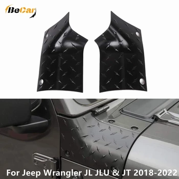 ABS Kukuletası vücut zırhı Dış Kukuletası Kapakları Köşe Muhafızları Jeep Wrangler JL JLU ve Jeep Gladyatör JT 2018-2022 2/4 Kapı Dış
