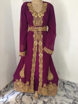 Afrika Elbise Fantezi Elbise Dubai Güzel Elbise Kaftan Resmi Kadın Boncuklu Fas Elbise 56 İnç