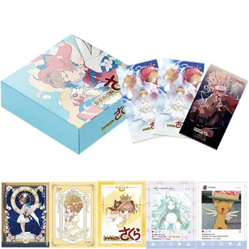 Anime Captor Sakura Kartları Güçlendirici Kutusu Anime Karakter Koleksiyonu Yıldönümü Kartı Takım Elbise Cosplay Cardcaptor Sakura Oyunu Oyuncak