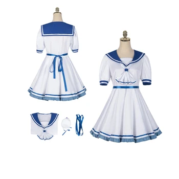Anime Kızlar Mavi Üniforma OSHİ HİÇBİR KO Arima Kana Cosplay Kostüm Kadın Okul Kemer Elbise Kıyafetler Cadılar Bayramı Karnaval Parti Elbise
