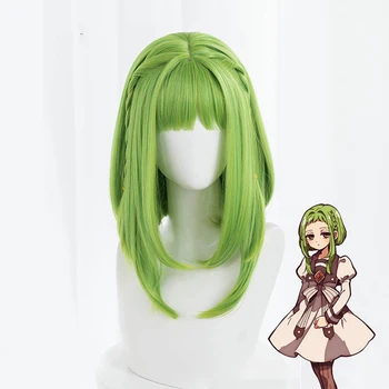 Anime Nanamine Sakura Yeşil Peruk Cosplay Kostüm Jibaku Shounen Tuvalet bağlı Hanako-kun İsıya Dayanıklı Sentetik Saç Kadın Peruk