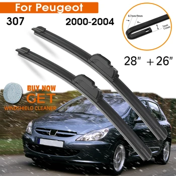 Araba sileceği Bıçak Peugeot 307 2000-2004 İçin Ön Cam Kauçuk Silikon Dolum Ön pencere sileceği 28