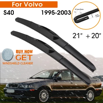 Araba sileceği Bıçak Volvo S40 1995-2003 Ön Cam Kauçuk Silikon Dolum Ön pencere sileceği 21