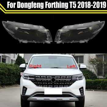 Araba Ön Far Kapağı Dongfeng Forthing T5 2018 2019 Otomatik Farlar Şeffaf Abajur lamba ışığı lens camı Kabuk