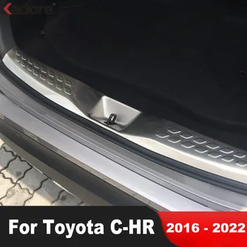 Arka Gövde Tampon Kapak Trim Toyota CHR İçin C-HR 2016 2017 2018 2019 2020 2021 2022 Çelik Araba Bagaj Kapağı Kapı Eşiği Plaka Koruma