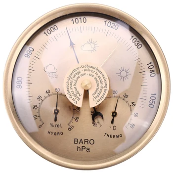 Barometre Termometre Higrometre Duvara Monte Ev Hava İstasyonu