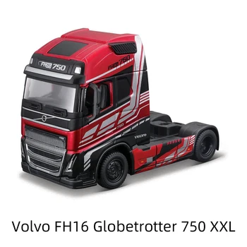 Bburago 1: 43 Volvo FH16 Globetrotter 750 XXL M-B Actros 4X2 Ağır Traktör Kamyon Kırmızı Kafa Döküm Koleksiyon Hobiler Model Oyuncaklar