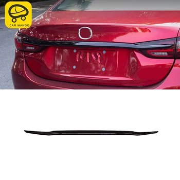 CarMango Mazda 6 2019-2023 için Atenza Oto Araba Aksesuarları Arka kapı pervazı Krom Kuyruk Kapısı çerçeve Sticker Parlak Dekorasyon
