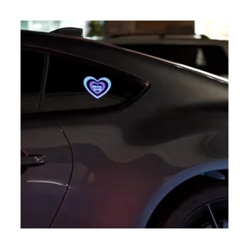 Drift Modu Sürücü Güvenli Glow panel aydınlatma Yayan Pencere Yarış Araba Sticker Cam Dekoratif led ışık