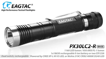 EAGTAC PX30LC2-R USB şarj edilebilir LED lamba El feneri XP-L HI Uzun Atış Nichia 219C CRI92 fotoğraf ışığı Taşınabilir avcılık için meşale