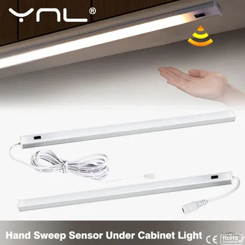 El Süpürme Sensörü Akıllı Led dolap altı ışığı 30cm 40cm 50cm Mutfak Yatak Odası İçin 12V Gece Lambası Dolap Yatak Lambası Aydınlatma