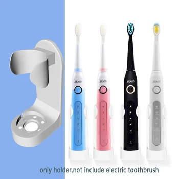 Elektrikli Diş Fırçası Tutucu Standı Ayrılabilir Duvara Monte Banyo Sayacı Standı için Etiket ile 90 % Elektrikli Diş Fırçaları