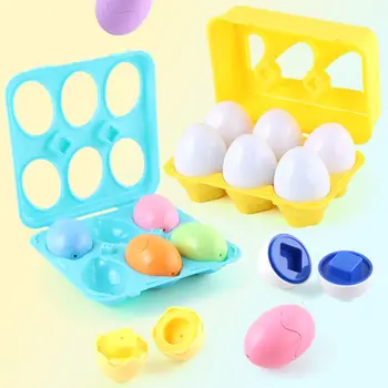Erken Öğrenme Toddlers Eğitim Akıllı Hediye Eşleştirme Yumurta Oyuncak Akıllı Yumurta Bulmaca Oyuncak Eğitim öğretici oyuncaklar