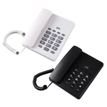 Ev Ofis Otel Masaüstü için HCD Telefon Kablolu Sabit Telefon ingilizce Mektup