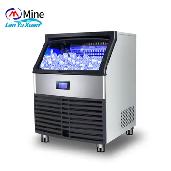 Fabrika Fiyat Buz Küpü Makinesi 100kg 24h Küçük buz yapma makinesi Ticari Cafe Paslanmaz Çelik Tam Otomatik Buz Makinesi