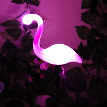 Flamingo Çim Güneş Lambası Çadır bahçe lambası Yard Çit su geçirmez Led açık avlu ışığı Dekoratif Peyzaj Aydınlatma için