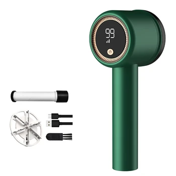 Giysi Saç top düzeltici USB Şarj Edilebilir Elektrikli pamuk tiftiği temizleyici Biriktirme Makinesi için Kumaş Tıraş Makinesi Topu Yeşil