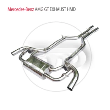HMD Paslanmaz Çelik Egzoz Sistemi Performans Catback için Uygundur Mercedes Benz AMG GT GTC GTS Araba Susturucu