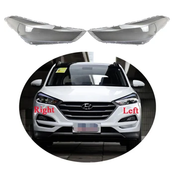 Hyundai Tucson için Araba far camı 2015 2016 2017 2018 Araba Far Kapağı Otomatik Kabuk Şeffaf Abajur Lamba Kabuk Maskeleri