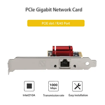 Hızlı Ethernet oyun adaptif RJ-45 LAN kartı yüksek hızlı Gigabit PCI-E Ağ Kartı 10/100/1000mbps bilgisayar aksesuarı PC için