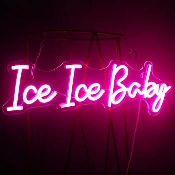 Ineonlife Buz Buz Bebek Neon Burcu Özel Dekorasyon Özel Düğün Doğum Günü Partisi LED Açık Akrilik Odası ev duvar dekoru USB
