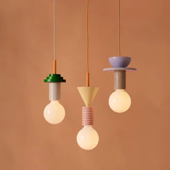 Iskandinav lamba ahşap LED kolye ışıkları mutfak ev dekor Hanglamp restoran tavan Avize armatür yatak odası aydınlatma armatürü