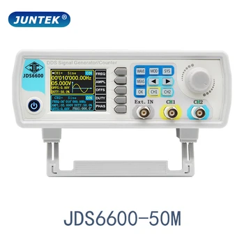 JUNTEK JDS6600-50M 50MHz DDS Fonksiyon Sinyal jeneratörü Dijital Kontrol Çift kanallı Frekans ölçer Keyfi dalga biçimi jeneratörü