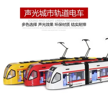 Kentsel Tramvay Tren Seti Otobüs Sürgülü Oyuncak Tren Araba Modeli çocuk Oyuncak Hediye Tren Modeli oyuncak araba Modeli
