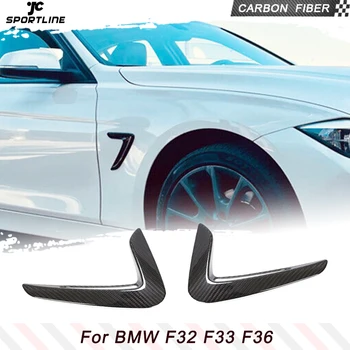 Kuru Karbon / FRP Araba Yan Çamurluk hava girişi Kapak BMW 4 Serisi için F32 F33 F36 2014-2019 Hava Firar Çamurluk Kapak Trim Sticker
