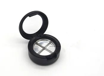 Küçük DIY Makyaj Aracı Mini Plastik Boş Göz Farı Durumda Paleti Tek Vaka Yuvarlak Kavanoz Toz Kozmetik Kompakt Konteyner