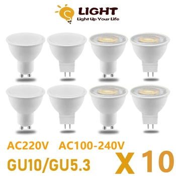 LED enerji tasarrufu spot GU10 MR16 GU5. 3 AC100-240V AC220V olmayan strobe sıcak beyaz ışık 3 W-8 W yerine 30 W 50 W halojen lamba