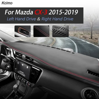 Mazda için CX-3 2015-2019 Kaymaz Mat Deri Dashboard Kapak Pad Güneşlik Dashmat Halıyı Korur Aksesuarları CX3 CX 3