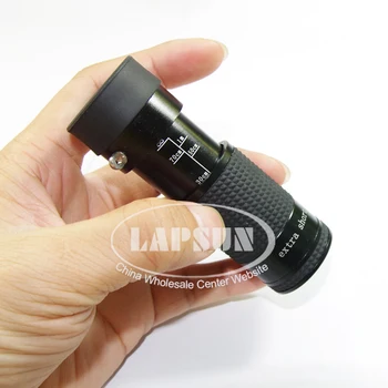 Mini 6X16 Ayarlanabilir Ekstra Kısa Odak Optik Zoom Göz teleskop Monoküler Mikroskop Büyüteç 8113 Çanta Case