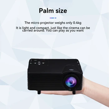 Mini Projektör Ev Sineması Daire Ayarlanabilir HD Projeksiyon Makinesi